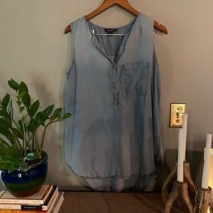 Denim Sleeveless Top